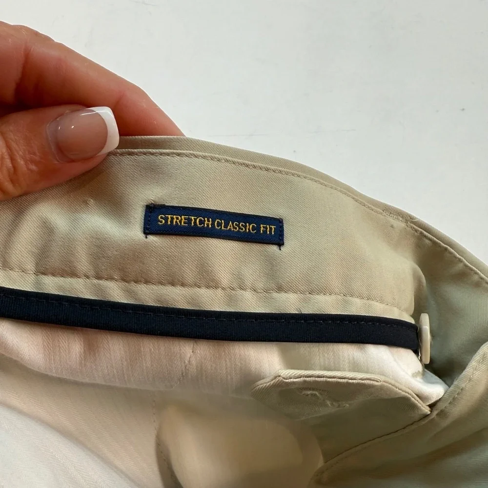 Polo Ralph Lauren Pants Size 36x32 Performance Stretch Classic Fit Beige Golf